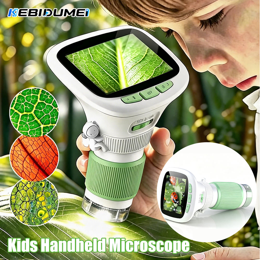Science Max - KEBIDUMEI Kinderhandmicroscoop met draaibare focus en
