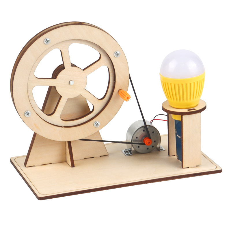 Science And Invention - Houten handgenerator Kinderen Wetenschapsspeelgoed Grappig STEM