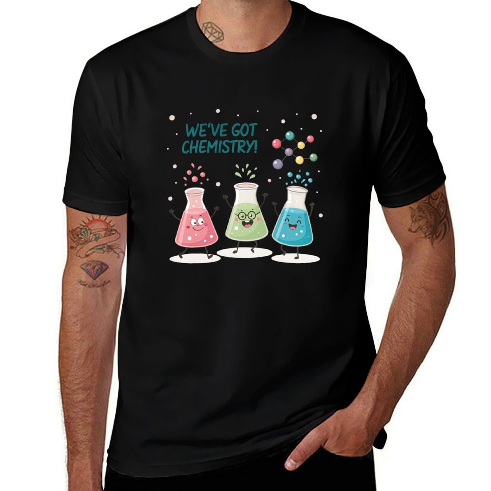Science Buddies - Science Beaker Buddies T-Shirt Trendy casual