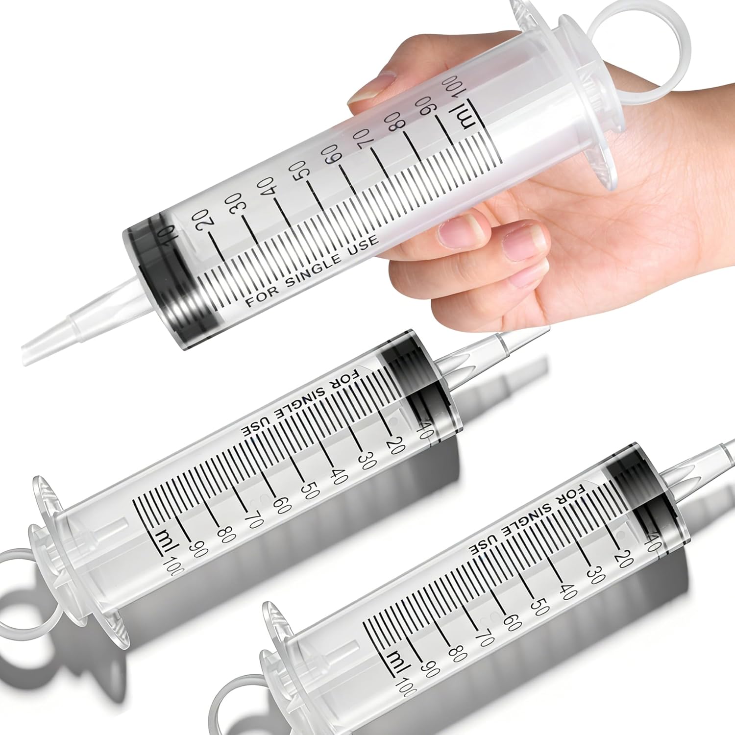 Science And Invention - 3-pack grote spuiten (100 ml), plastic