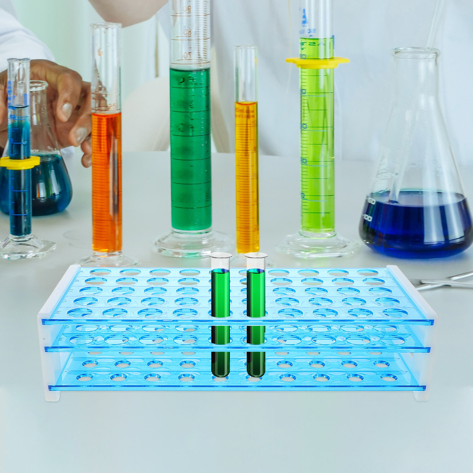 50-gaats reageerbuisrek, labor - Science Experiment recensie en prijs