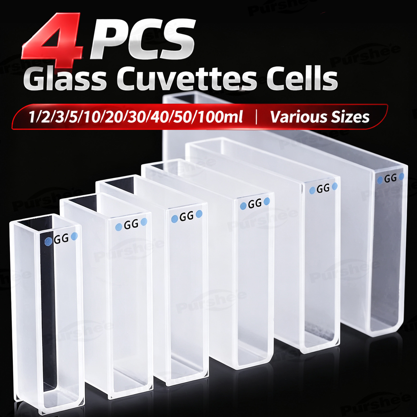4 stuks glazen cuvetten, verkr - Science Kit recensie en prijs